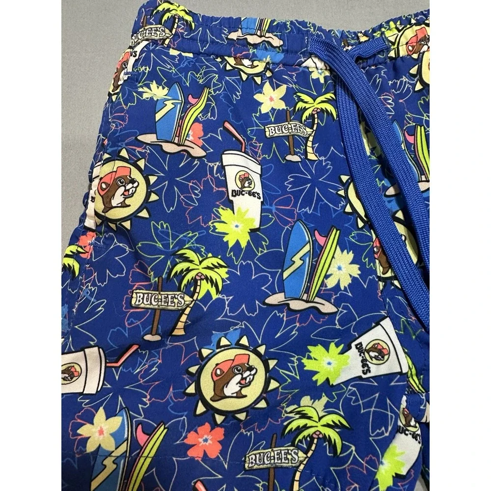 Buc-ee's Boy Toddler Blue Swim Trunks‎ 4T